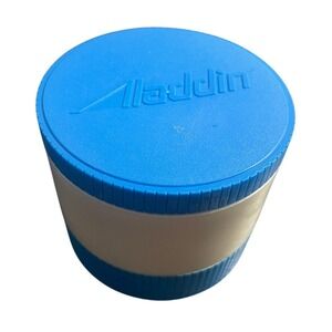Aladdin Model 1000 Insulated Thermo Jar 6 Ounce Blue‎ Cream Vintage